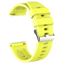 Huawei Watch Gt2 E Frontier Silikon Kayış Kordon Sarı-Sarı