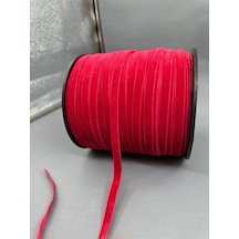 Paşateks- 1 Cm Düz Kadife-5 Metre -a.kırmızı