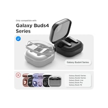 Leather-texture Samsung Galaxy Buds4 Pro/buds 4 İçin Kılıf Fonksiyonel Stant/güvenlik Kilidi Tasarımlı Galaxy Buds4 Kulaklık Kılıfı Deri Görünümlü Samsung Buds 4 Pro Kılıf Siyah