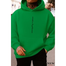 Los Angeles Baskılı Sweatshirt Yeşil