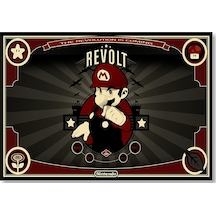 Cakasepetim Nintendo Mario Bros Revolt Ahşap Mdf Tablo