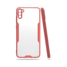 Samsung Galaxy  Uyumlu,  A11 Kılıf Platin Silikon - Pembe