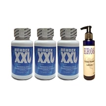 Member Xxl Erkeklere Özel 60lı 3 Adet + Eros Natural Personal Lubricant 125ml Lubricant Jel