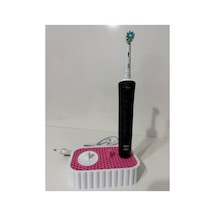 Setra Oral-b Uyumlu Şarjlı Diş Fırçası Standı - 3'lü Diş Fırças Tutucu Banyo Organizeri Pembe