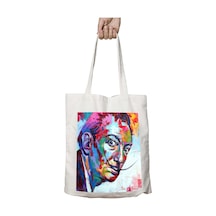 Art Hediye Salvador Dali Tablo İki Tarafı Kalıcı Baskılı Yıkanabilir Çanta Çok Renkli