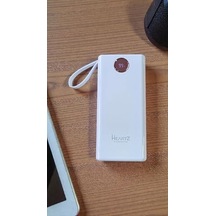 H004 20000 Mah Power Bank Pd 30w Ve Usb 22.5w Fast Hızlı Şarj Dahili Type C Ve Lightning Kablolu Dünya Standartlar