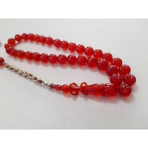 Soma Tesbih Ateş Kehribar Kalem İşçilik Tesbih 9 x 9 CM