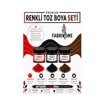 3'lü Set Premium Parafin Soya Wax Toz Mum Boyası Hobi Seti - 10 Cc Kırmızı, Siyah, Kahverengi Bkfab3kskh10g Karışık