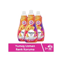 Yumoş Uzman Konsantre Çamaşır Yumuşatıcısı Renk Koruma 3 x 1200 ML