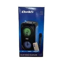 Müzik Kutusu Om-4208 Mikrofon Girişli Bluetooth - Usb - Hafıza Kartı - Radyo