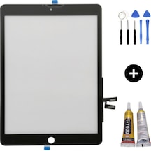 Apple Uyumlu iPad 9.nesil A2602-a2603-a2604-a2605 Hk Dokunmatik Siyah + Montaj Seti