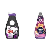 Cold Power Siyahlar İçin Sıvı Çamaşır Deterjanı 910 Ml Ve Yumoş Uzman Konsantre Çamaşır Yumuşatıcısı Renk Koruma 50 Yıkama 1 X 1200 Ml
