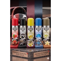 Torpido Deri Plastik İçin Parlatıcılı Silikon Oto Kokusu Parfüm Sprey 5 Adet Karışık Kokulu 200 Ml 001