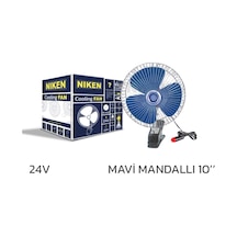 Niken Oto Vantilatör 24v 10 İnch Mandallı Çakmak Girişli