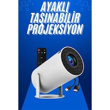 Mey İthalat Taşınabilir Projeksiyon Ayaklı Projektör Android Uyumlu Hdmı Girişli