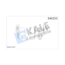 Kale 346255 Kalorifer Radyatörü - Audi A3 1998-2003 1.9 Tdi Dizel 1j1819031 - 1j1819031b - 1j1819031a