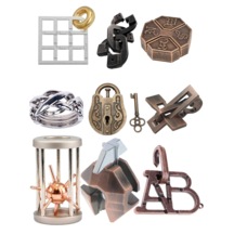 Metal Puzzle 9'lu Set