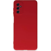 Newface Samsung Galaxy M52 5g Kılıf Nano İçi Kadife Silikon - Kırmızı