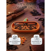 Halloween Balkabağı Tasarımlı Gözlük Tutucu Ve Çok Amaçlı Organizer