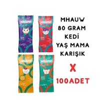 Mhauw Pouch Karışık Kedi Yaş Maması X 100 Adet