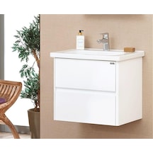 Orka Duden Sıkma 60 Alt Modül + Lavabo Çekmeceli Hg Beyaz Diğer