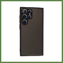 Bezos Samsung Galaxy S24 Ultra Uyumlu Kılıf Montreal Silikon Kapak - Siyah Hb006