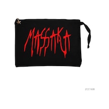 Zepplin Giyim Massaka Siyah Clutch Astarlı Cüzdan / El Çantası