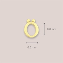 Goldkupe 14 Ayar Altın Ö Harf Küpe 0,47 Gr-1374
