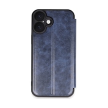 Apple iPhone Uyumlu 16 Plus Kılıf Flip Cover - Lacivert Bzsxx00 1