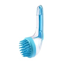 1. Yumuşak Silikon Uçlu Pet Banyo Fırçası Şampuan Hazneli Kedi Köpek Yıkama Ve Masaj Tarağı Belirtilmemiş
