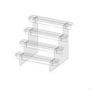 Akrilik Standı Yükseltici Raf Çok Fonksiyonlu Mücevherat 4