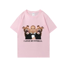 Flood Of Style Ben Benim Pitbull Komik Meme T-shirt Erkek Kadın Moda Trendi Hip Hop Kısa Kollu T-shirt Rahat Pembe