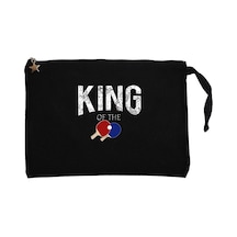 Ping Pong King Of The Siyah Clutch Astarlı Cüzdan / El Çantası Siyah