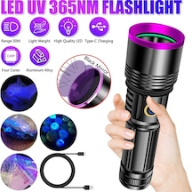 F.b.ı F-365 Uv 20w Şarjlı 26650 Pilli Profesyonel El Feneri Açık Kahverengi