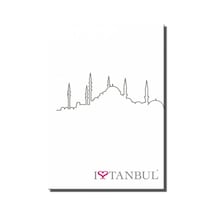 Defter 14x20 I Live Istanbul Mosque Çok Renkli
