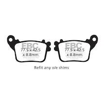 Ebc Fa436hh Honda Cbr 600f Fren Balatası Uyumlu
