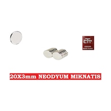 Neodyum Miknatis 20X3Mm Neodyum Miknatis- Güçlü Miknatis 8 Adet