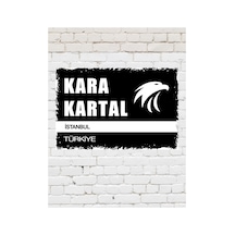 "beșįktaș" Siyah Beyaz Şampiyon Taraftar Kara Kartal Futbol Dekoratif Retro Tabela Mdf Tablo 20x30 - 848607238 Diğer