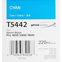 Tonersepeti Epson T5442 C13t544200 Mavi Kartuş