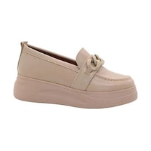 Mergenshoes Bf0775 Ten Yüksek Taban Kadın Günlük Ayakkabı Ten