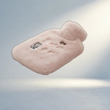 Sevimli Işıklı Ayıcık Figürlü Pembe Peluş Sıcak Su Torbası 1 Lt Diğer
