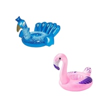 Flamingo & Tavus Kuşu Şekilli Bardaklık - 34127 Çok Renkli