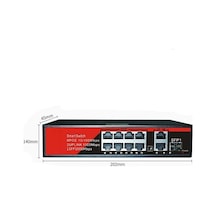Ezcool Ez-08psf-sfp 8 Port 8fe+2ge+1sfp Gigabit Poe Switch 120w