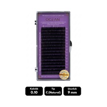 Ocean 0.10c Natural Kıvrım 9 Mm Soft Eyelash Doğal İpek Kirpik 16'lı