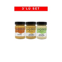 Laçoko Çifte Kavrulmuş Çifte Kavrulmuş Parçacıklı Fıstık ve Az Kavrulmuş Parçacıklı Fıstık Ezmesi 3 x 320 G
