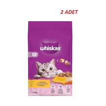 Whiskas Yetişkin Tavuklu Kedi Maması 1.4 Kg 2 Adet
