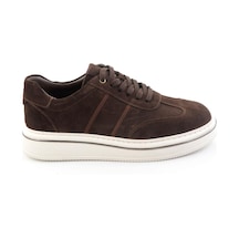 Bambi Kahve Hakiki Deri Erkek Sneaker E01089006202