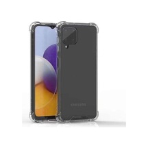 Iletişim Samsung Galaxy M22 İle Uyumlu İle Uyumlu Kapak Köşe Korumalı Airbag Antishock Şeffaf Silikon Kılıf