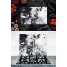 Takım Halinde Sis 20X30 CM Kesme Tablası ve 60X52Cm Cam Ocak Koru
