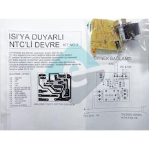 Elektronikport-Röleli Isı Sensörü Demonte Kit Kendin Yap (Ntc Devresi)